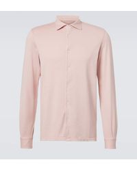Fedeli - Hemd Jason Aus Baumwoll-Jersey - Lyst