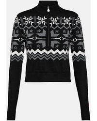 Perfect Moment - Nordic Intarsia Wool Half-zip Sweater - Lyst