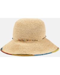 Missoni - Crochet Raffia Bucket Hat - Lyst