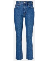SLVRLAKE Denim - Hero Cropped Slim Jeans - Lyst