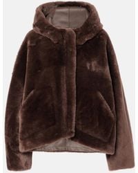 Blancha - Cropped Shearling Jacket - Lyst