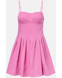 Jonathan Simkhai - Kitt Cotton-Blend Minidress - Lyst