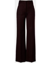Victoria Beckham - Alina Virgin Wool Wide-Leg Pants - Lyst