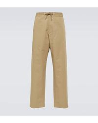 Moncler - Pantalones chinos de algodon - Lyst