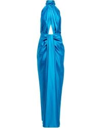 Damen Bekleidung Kleider Kleider für formelle Anlässe und Abendkleider Nbd Satin ABENDKLEID GREER in Blau 