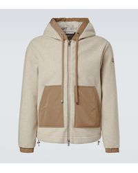 Moncler - Moncler Teddy Zip-Up Hoodie - Lyst