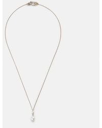 Sophie Bille Brahe - Reve Simple 14kt Gold Necklace With Diamonds And Pearls - Lyst