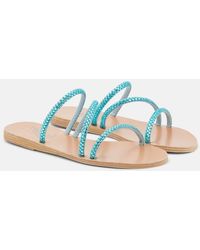 Ancient Greek Sandals - Polytimi Embellished Leather Sandals - Lyst