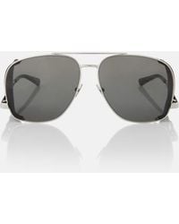 Saint Laurent - Sl 653 Leon Spoiler Aviator Sunglasses - Lyst