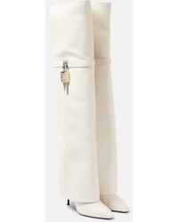 Givenchy - Shark Lock Stiletto Over-The-Knee Boots - Lyst