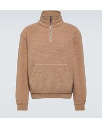 Loro Piana - Cashmere, Cotton And Wool Half-zip Sweater - Lyst