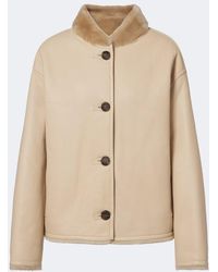 Yves Salomon - Shearling-Trimmed Leather Jacket - Lyst