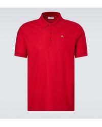 Burberry - Ekd Cotton Pique Polo Shirt - Lyst