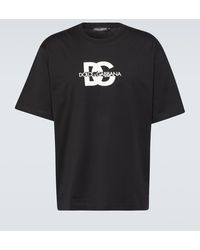 Dolce & Gabbana - Short-sleeved T-shirt with DG logo print - Lyst