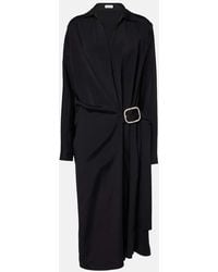 Loewe - Belted Midi Dress - Lyst