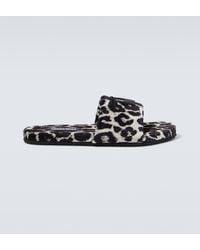 Tom Ford - Harrison Logo Leopard-print Slides - Lyst