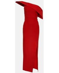 Roland Mouret - Asymmetric Wool And Silk Gown - Lyst