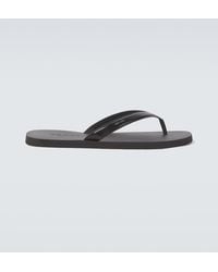 Prada - Leather Thong Sandals - Lyst