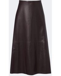 JOSEPH - Helius Leather Midi Skirt - Lyst