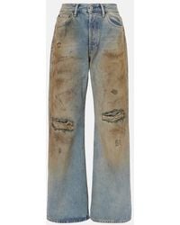 Acne Studios - Jeans Anchos Penicillin Con Efecto Desgastado - Lyst