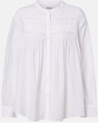 Isabel Marant - Elodia Embroidered Cotton-Blend Blouse - Lyst
