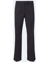 Miu Miu - Cotton-Blend Poplin Straight Pants - Lyst