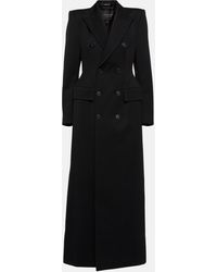 Balenciaga - Structured Double-breasted Wool Coat - Lyst