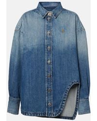 The Attico - Denim Shirt - Lyst