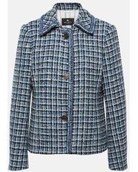 Etro - Cotton-Blend Tweed Jacket - Lyst