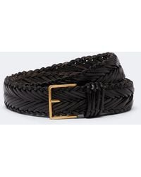 The Row - Braided Leather Belt - Lyst
