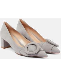 Gianvito Rossi - Escarpins Venezia 45 En Daim - Lyst
