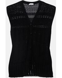 Eres - Mixte Pointelle Wool And Cashmere Sweater Vest - Lyst