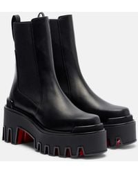 Christian Louboutin - Marchacroche Leather Chelsea Boots - Lyst