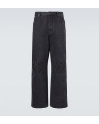 Loewe - Anagram Wide-Leg Jeans - Lyst