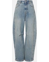 Loewe - Anagram Barrel-Leg Jeans - Lyst