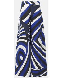 PUCCI - Iride Silk Twill Palazzo Pants - Lyst