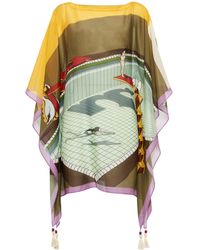 Mujer Ropa de Moda de baño de Caftanes y moda de playa Blusa de ELISA CAVALETTI by DANIELA DALLAVALLE de color Blanco 