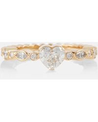 Sophie Bille Brahe - Coeur Ensemble 18kt Gold Ring With Diamonds - Lyst