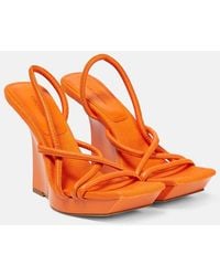 Gia Borghini - Wedge-Sandalen Rosie 39 Aus Leder - Lyst