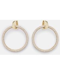 Octavia Elizabeth - Eternal 18Kt Hoop Earrings With Diamonds - Lyst