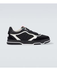 Gucci - Apos;S Re-Web Gg Supreme Canvas And Leather Sneakers - Lyst
