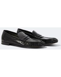 The Row - Theo Leather Penny Loafers - Lyst