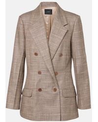 JOSEPH - Castel Checked Wool-Blend Blazer - Lyst