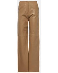 Totême - High-rise Leather Straight Pants - Lyst