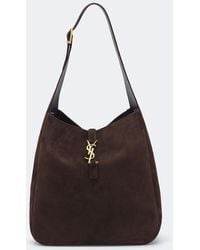 Saint Laurent - Le 5 A 7 Supple Large Suede Shoulder Bag - Lyst