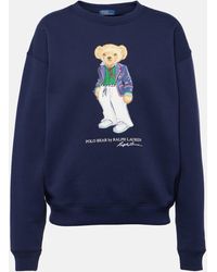Polo Ralph Lauren - Bear Cotton-blend Jersey Sweatshirt - Lyst