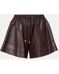 Loewe - Leather Shorts - Lyst