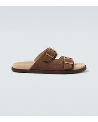Brunello Cucinelli - Suede Sandals - Lyst