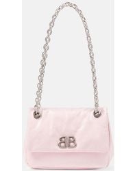 Balenciaga - Monaco Mini Leather Shoulder Bag - Lyst