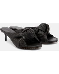 Bottega Veneta - Cherry Intreccio Leather Sandals - Lyst